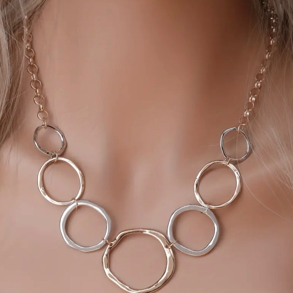Polychrome Geometric Necklace